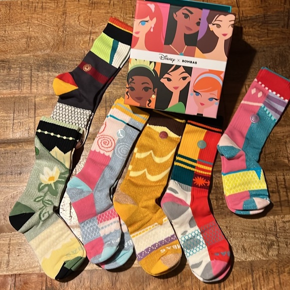 Bombas Accessories Disney Princess Bomba 6 Sock Set For Adults Sz M